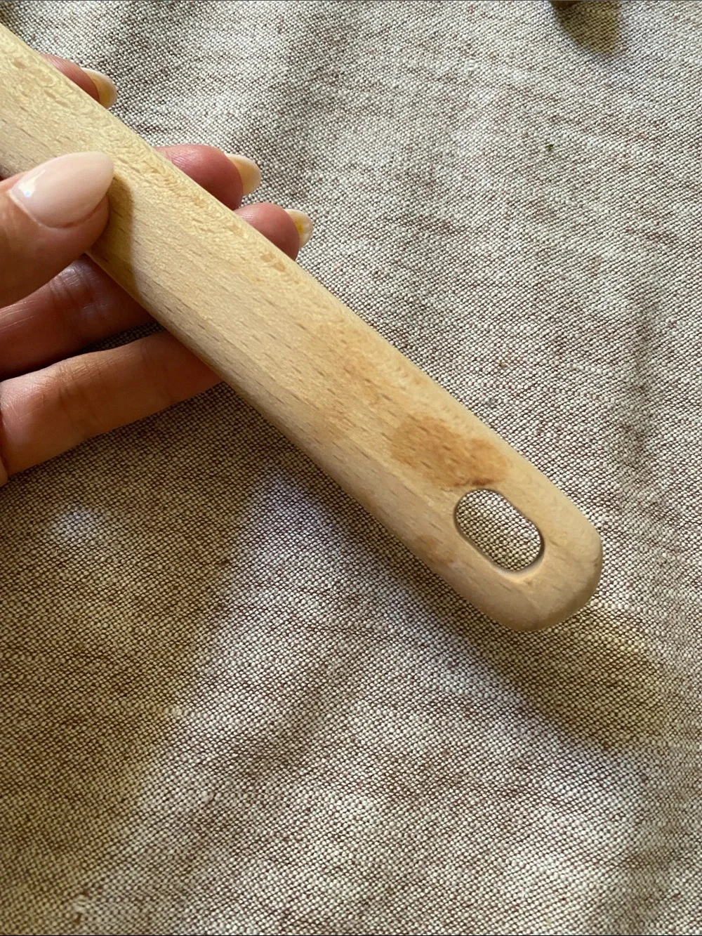 BEECH WOOD AND SILICONE SPATULA LARGE  MADE BY DESIGN